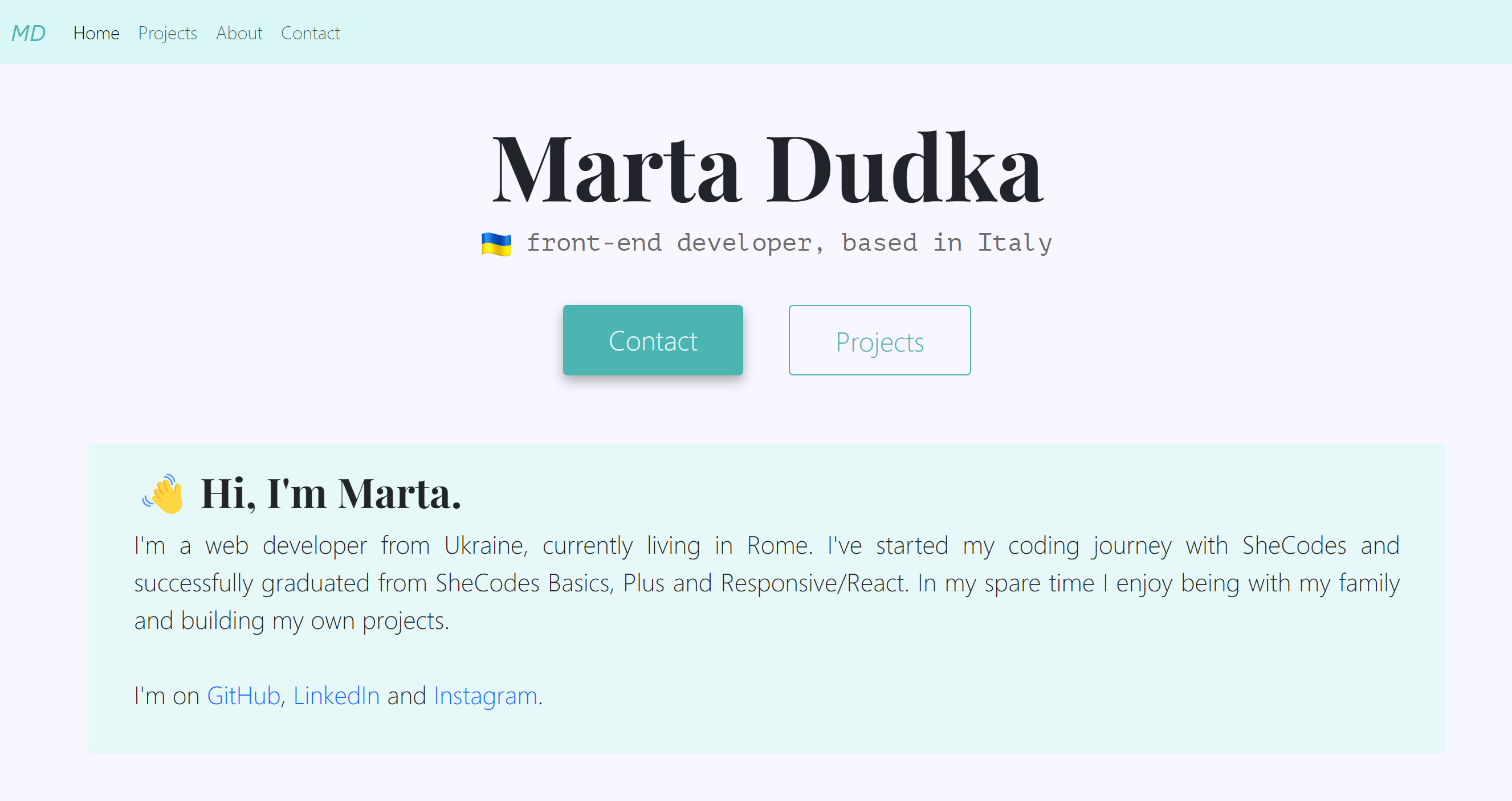 portfolio project